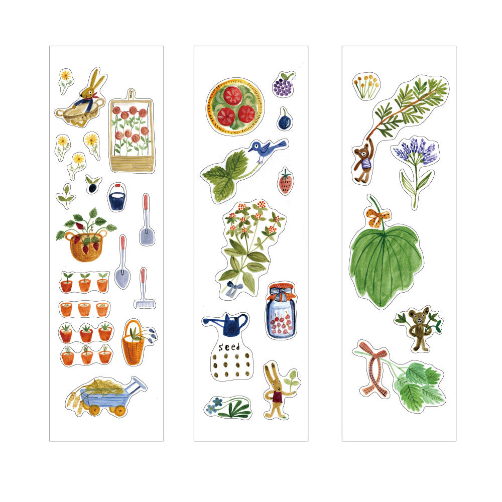 Shinzi Katoh Boxed Sticker Roll - Herb Garden at micmoc.com at Mic Moc