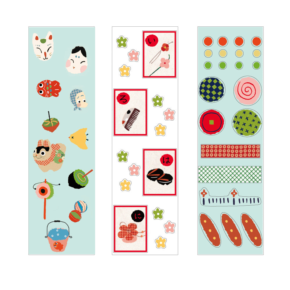 Shinzi Katoh Boxed Sticker Roll - Japanese Icons on micmoc.com