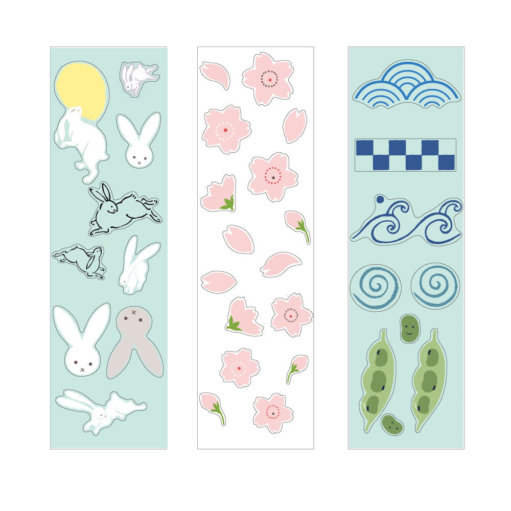 Shinzi Katoh Boxed Sticker Roll - Japanese Icons on micmoc.com