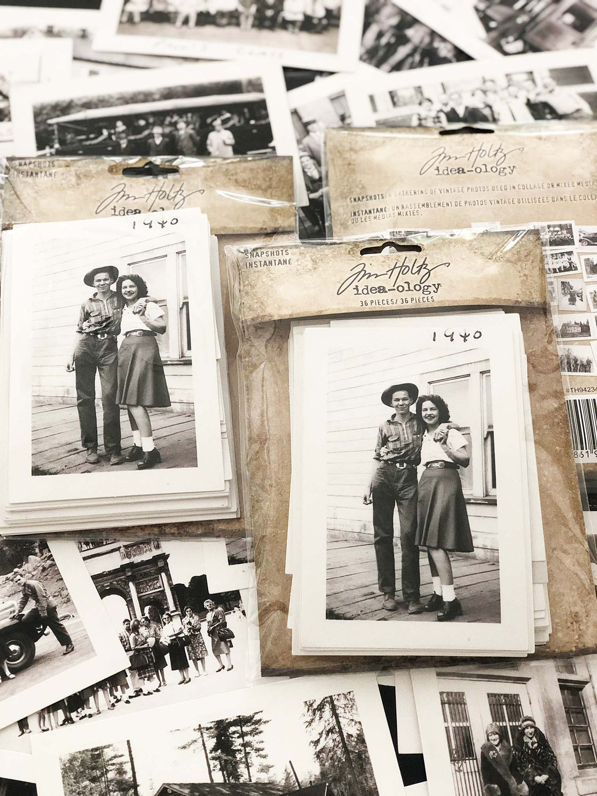 Tim Holtz® New Idea-ology 'Snapshots' 36 pack Old Photos stack TH94234 from micmoc.com at Mic Moc