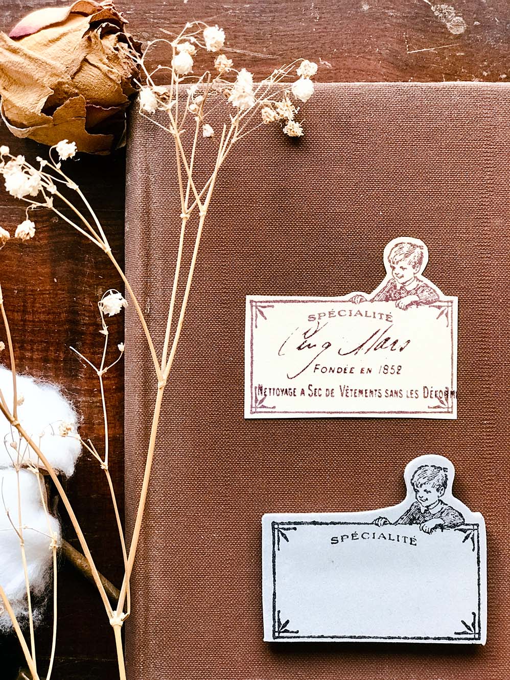 Spécialité (Specialty)Label Rubber Stamp by Mic Moc ('特産'荷札)from micmoc.com