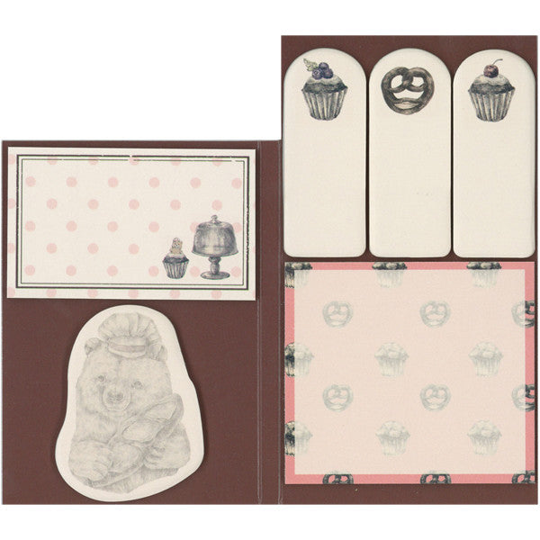 Mini Sticky Note Set - Bakery Bear from micmoc.com at Mic Moc Curated Emporium