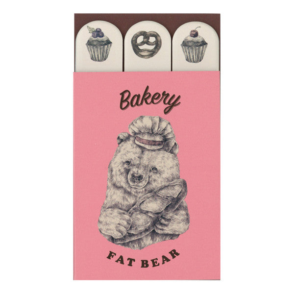 Mini Sticky Note Set - Bakery Bear from micmoc.com at Mic Moc Curated Emporium