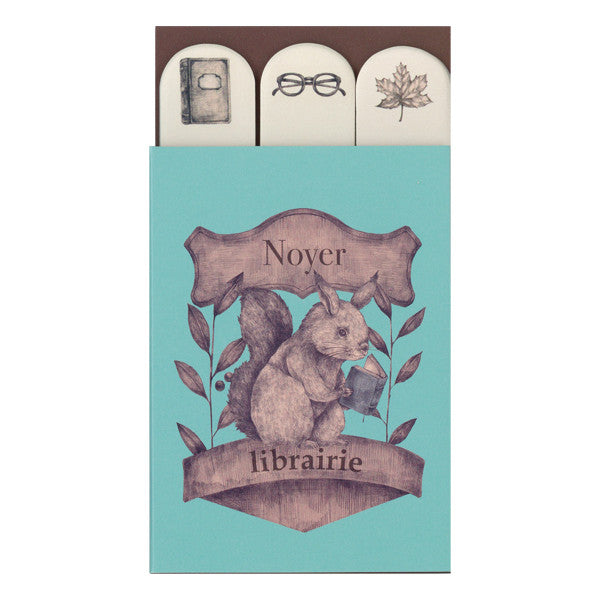 Mini Sticky Note Set - Library Squirrel from micmoc.com at Mic Moc Curated Emporium