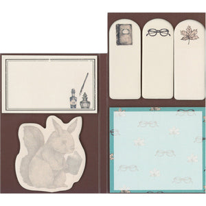 Mini Sticky Note Set - Library Squirrel from micmoc.com at Mic Moc Curated Emporium