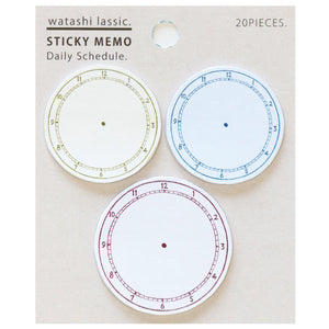 Watashi Lassic Mini Sticky Notes - Daily Schedule by micmoc.com at Mic Moc