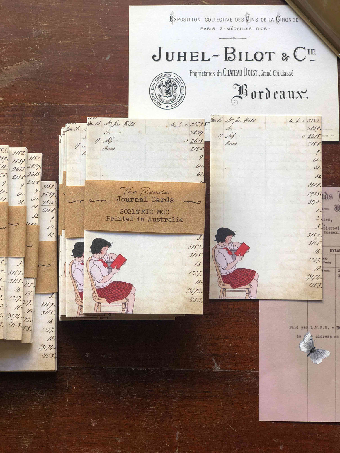 Journal Card Set  - JC006 'The Reader' ('読書の女の子'メモ)from micmoc.com at Mic Moc 