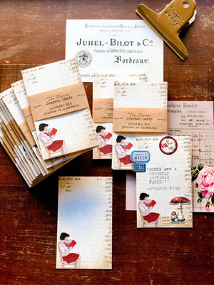 Journal Card Set  - JC006 'The Reader' ('読書の女の子'メモ)from micmoc.com at Mic Moc 