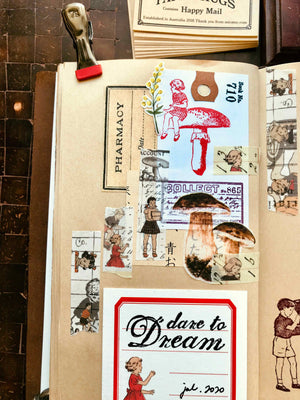 PRE-ORDER 'Toadstool’ Mushroom Rubber Stamp by Mic Moc from micmoc.com