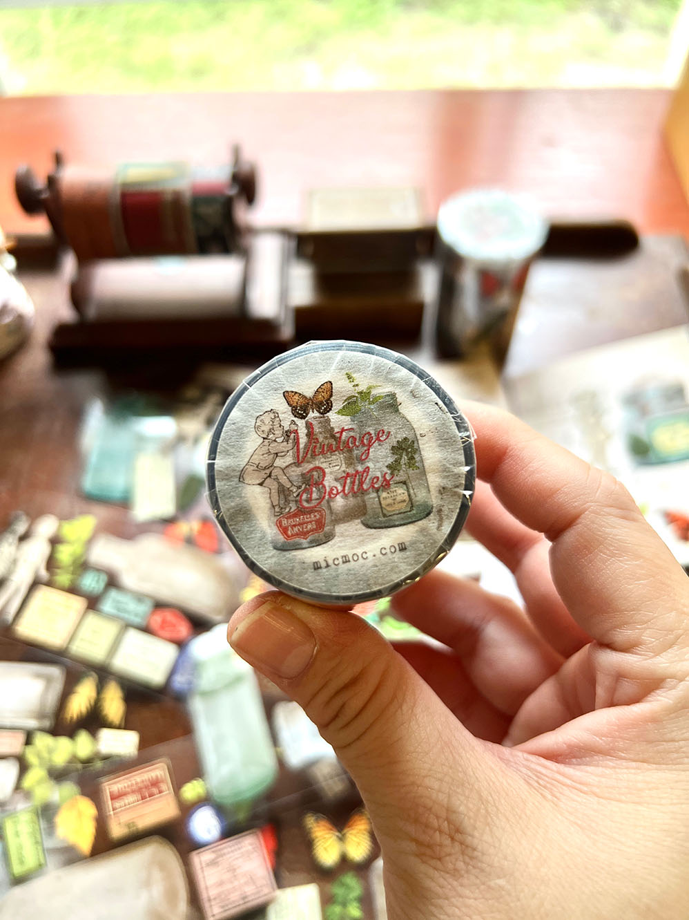 Premium PET (UV) Tape 60MM - 'Vintage Bottles' (アンティークボトル) - Mic Moc from micmoc.com at Mic Moc