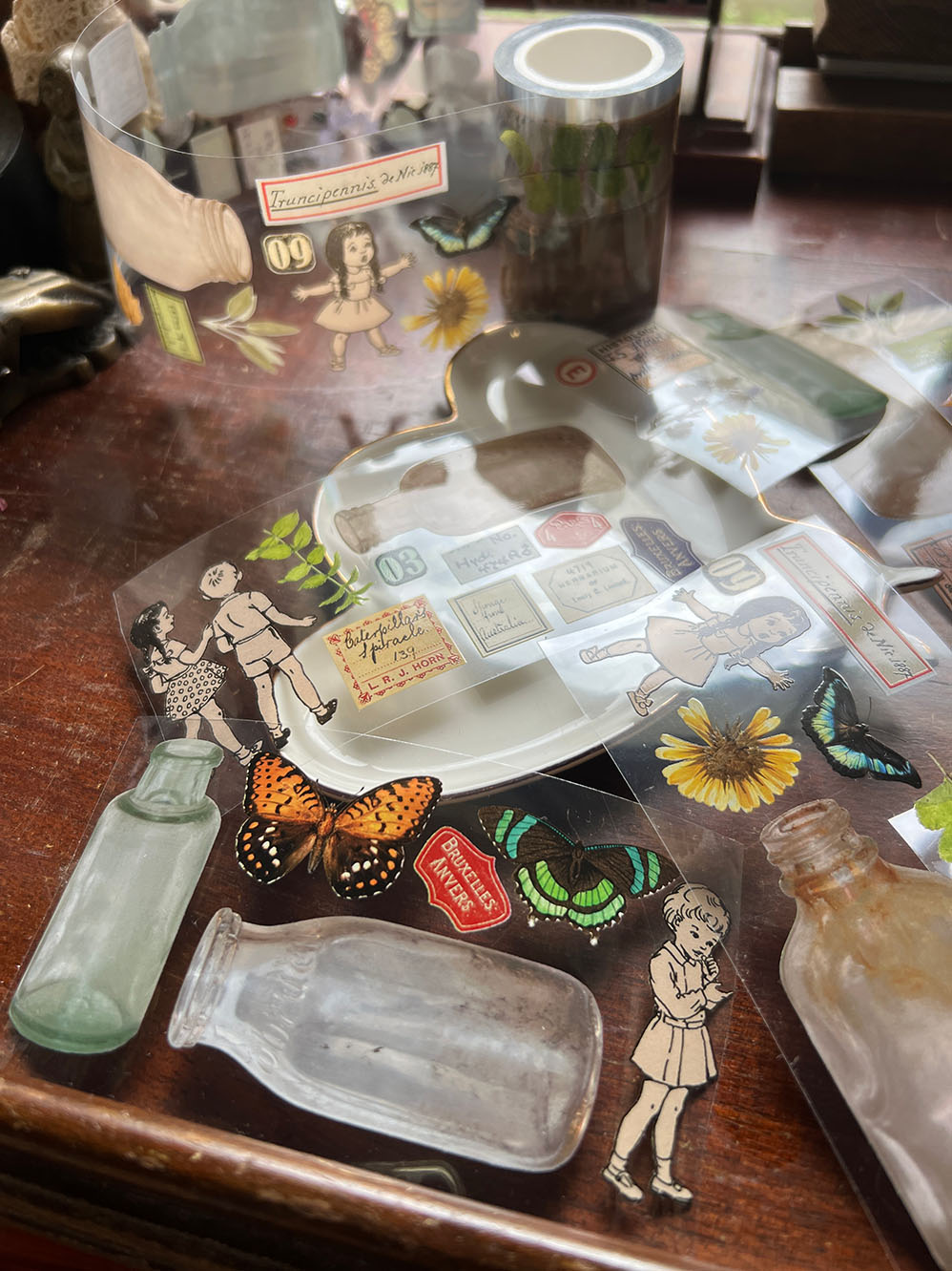 Premium PET (UV) Tape 60MM - 'Vintage Bottles' (アンティークボトル) - Mic Moc from micmoc.com at Mic Moc