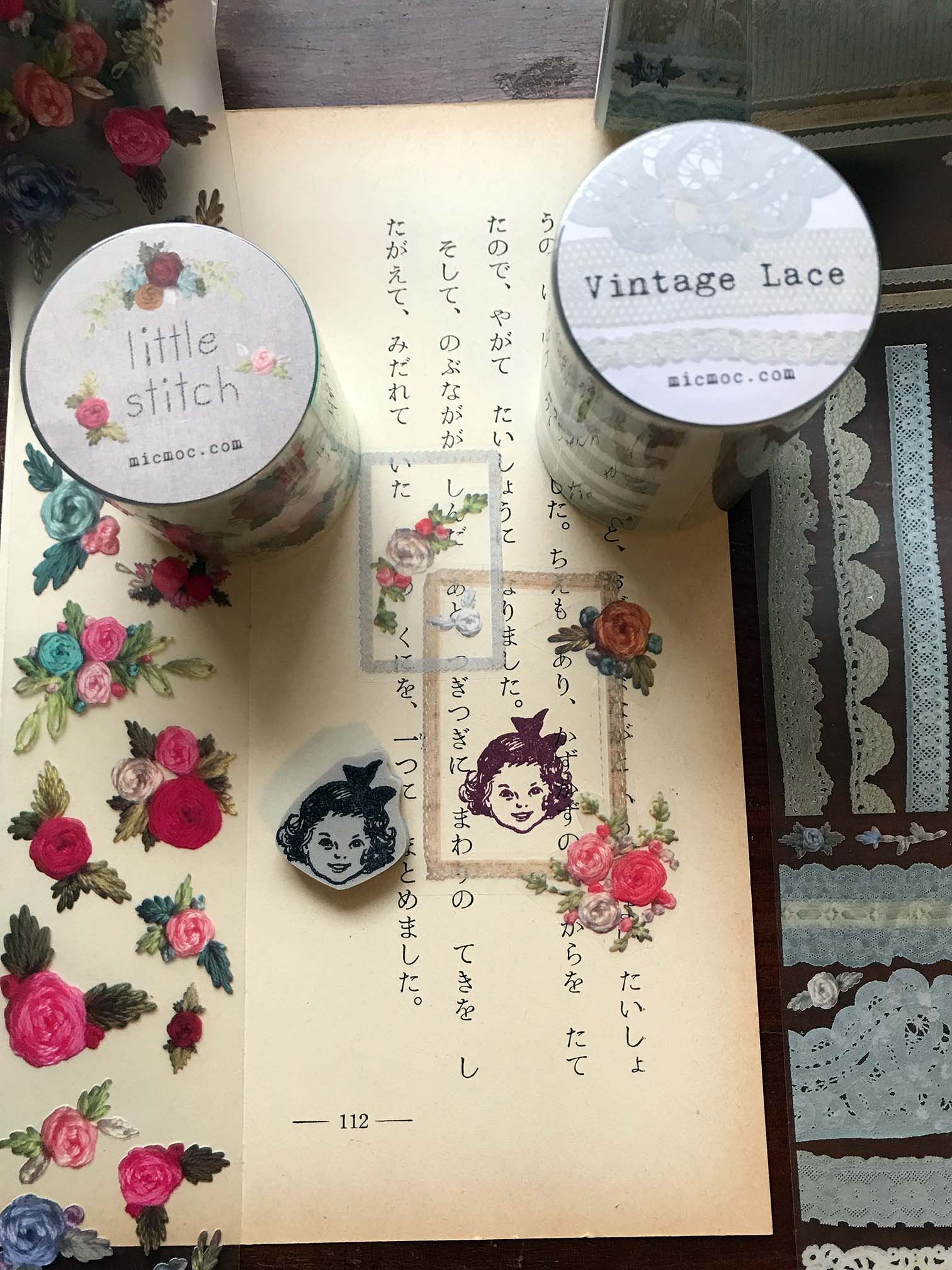 PET Clear Washi Tape 60MM - ('ヴィンテージレース'和紙) - Mic Moc from micmoc.com at Mic Moc