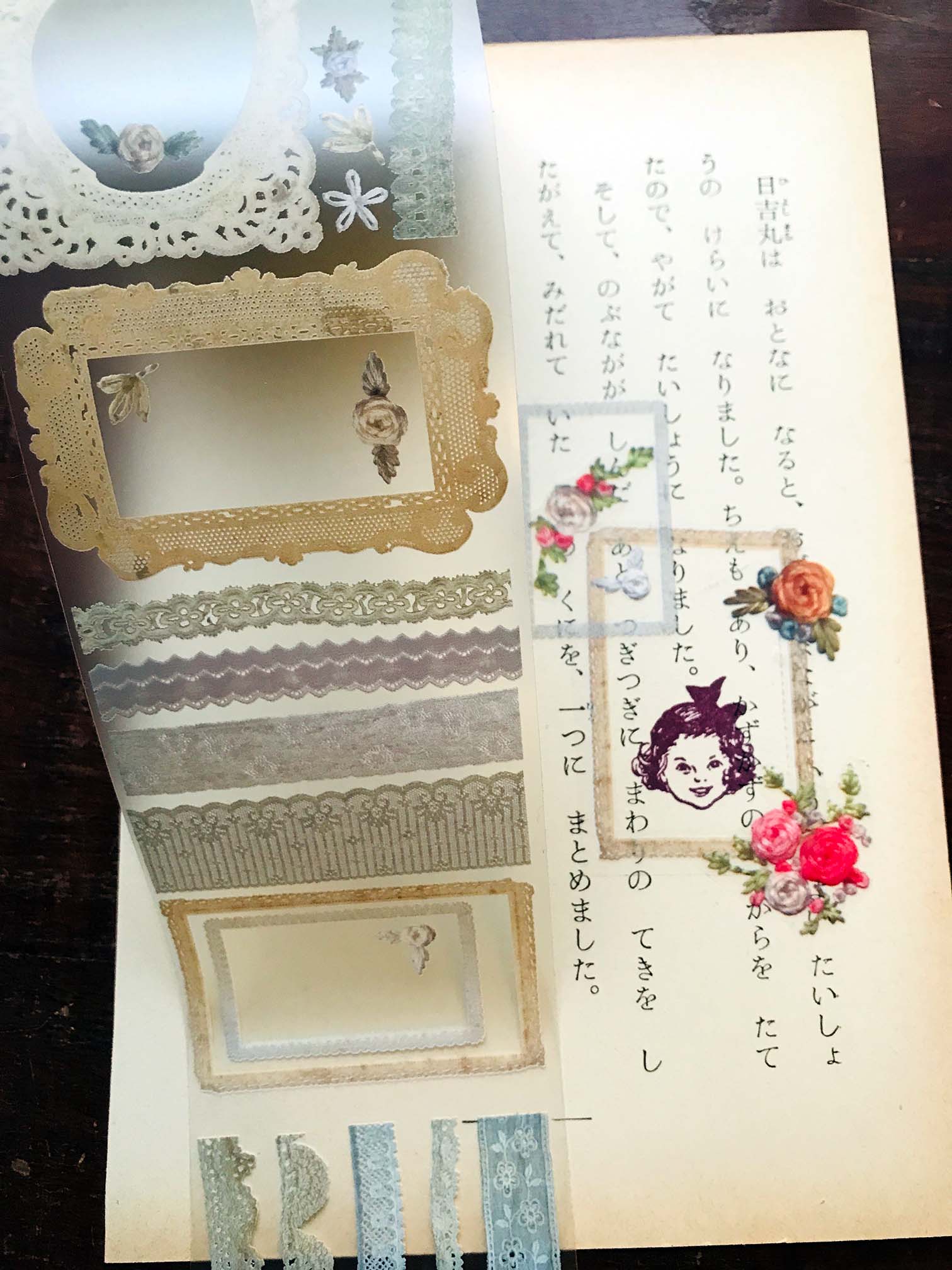 PET Clear Washi Tape 60MM - Vintage Lace ('ヴィンテージレース'和紙)from  at  Mic Moc from
