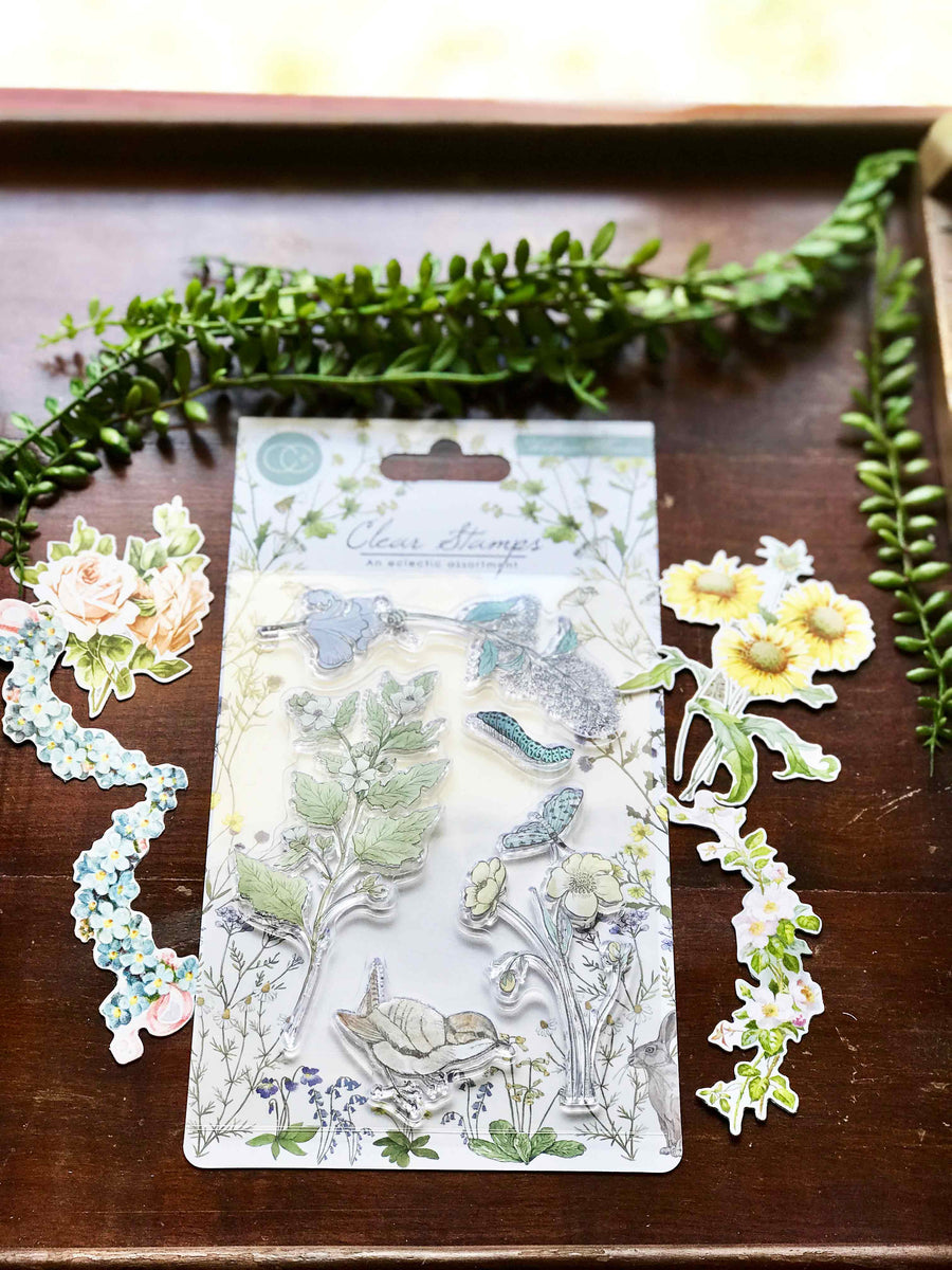 'Wildflower Meadow' A6 Clear Stamp - Craft Consortium from micmoc.com