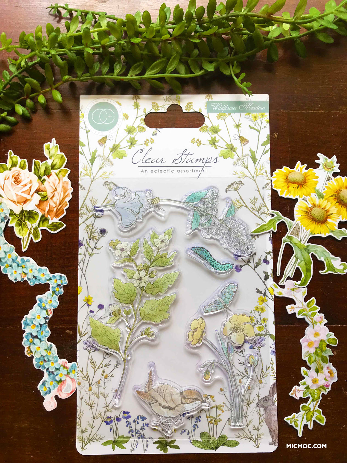 'Wildflower Meadow' A6 Clear Stamp - Craft Consortium from micmoc.com
