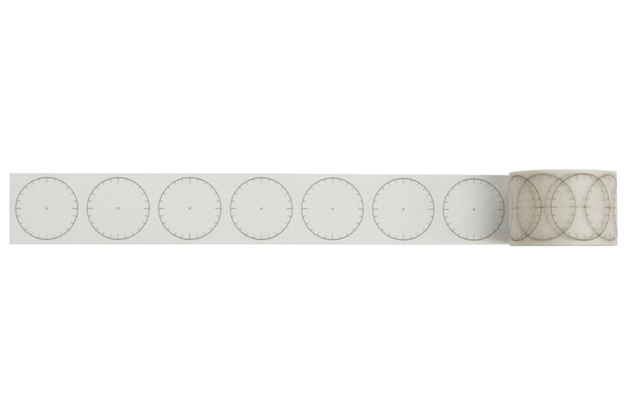 30mm Washi Tape - Blank Clock at micmoc.com at Mic Moc 