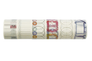 30mm Washi Tape - Blank Date & Bullet at micmoc.com at Mic Moc 
