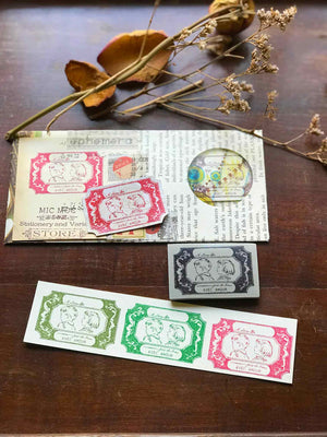 Pre-order ‘Avec Amour’ (With Love 愛を込めて) Rubber Stamp by Mic Moc from micmoc.com