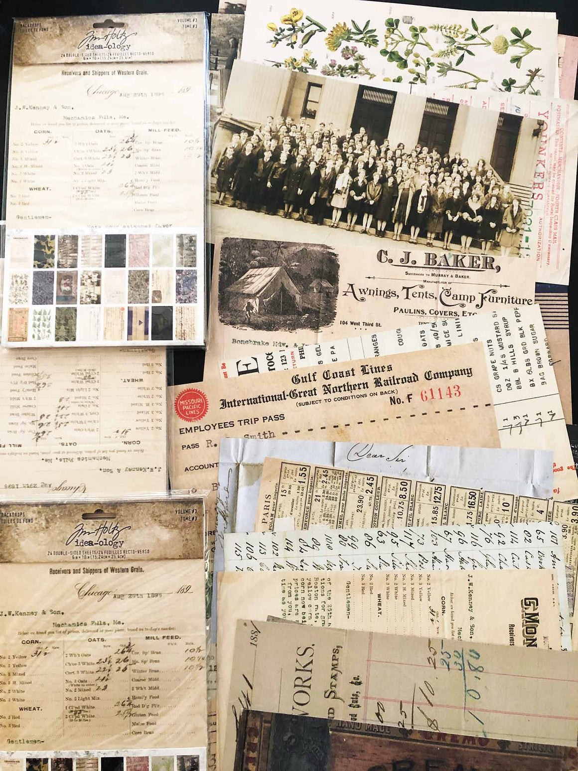 Tim Holtz® New Idea-ology 'Backdrops' Vol #3 Scrapbook Paper TH94247