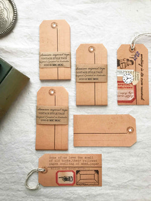 Vintage Style Tag  - VST 001B 'Dennison-inspired Tag' - Blank from micmoc.com at Mic Moc