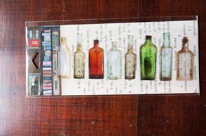 Vintage 'Found' Glass Bottles Puffy Stickers (7 Gypsies) by micmoc.com at Mic Moc