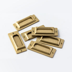Traveler's Company Brass Label Plate - Set of 6 from micmoc.com at Mic Moc Curated Emporium