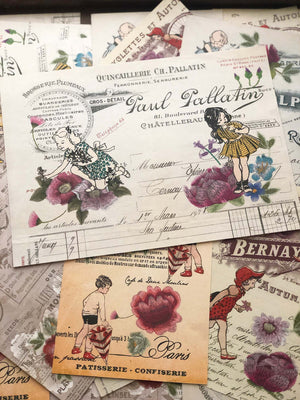 Collage Paper Kit CP003: ‘Blooming’ (12 Sheets/12 枚) 専用紙セット ‘花が咲く’
