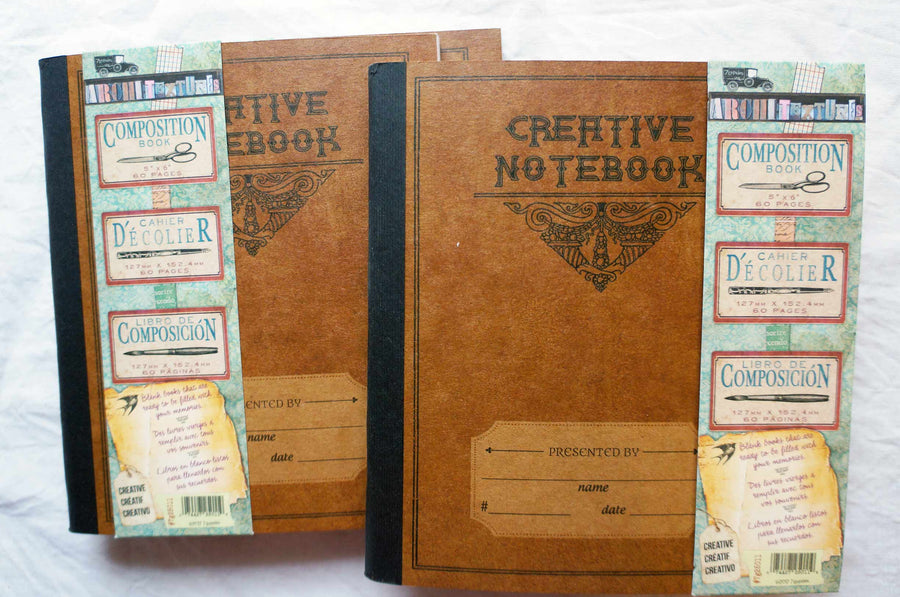 Vintage Composition Book (7 Gypsies) - Creative Art Journal by micmoc.com at Mic Moc