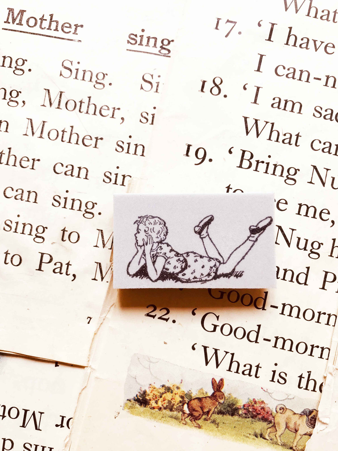 'Daydreaming Girl' - PRE-ORDER (Mic Moc Rubber Stamps Feb 2020) from micmoc.com at Mic Moc
