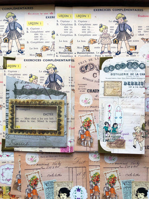Collage Paper Kit CP005: ‘Vintage Doilies’ (18 Pk/18 枚) 紙セット「ヴィンテージドイリー」by micmoc.com 