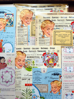 Collage Paper Kit CP005: ‘Vintage Doilies’ (18 Pk/18 枚) 紙セット「ヴィンテージドイリー」by micmoc.com 