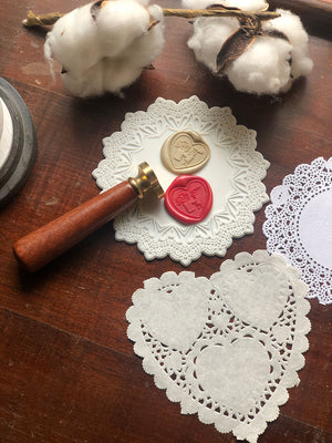 Wax Seal Silicone Mat: White Doily (Heat Resistant) from micmoc.com at Mic Moc
