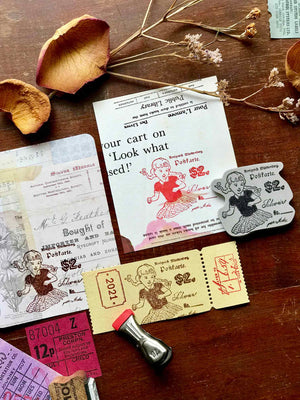 Pre-order 'Doing The Twist' Rubber Stamp by Mic Moc (ツイストダンスをする) from micmoc.com