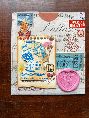 'Doll Hospital' rubber stamp by Mic Moc (人形病院)from micmoc.com 
