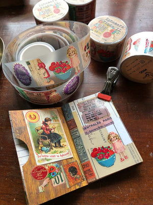 PET Clear Washi Tape 30MM - 'Ephemera Finds II' (ビンテージ蒐集品 2) - Mic Moc