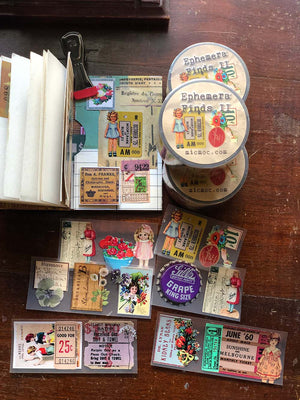 PET Clear Washi Tape 30MM - 'Ephemera Finds II' (ビンテージ蒐集品 2) - Mic Moc