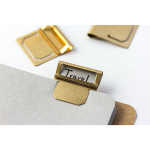 Traveler's Company Brass Index Clip - Set of 6 from micmoc.com at Mic Moc Curated Emporium