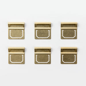 Traveler's Company Brass Index Clip - Set of 6 from micmoc.com at Mic Moc Curated Emporium