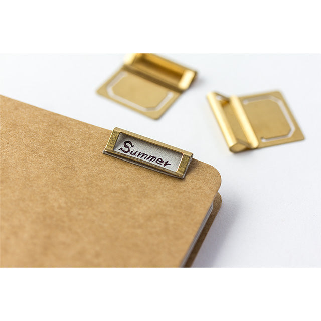 Traveler's Company Brass Index Clip - Set of 6 from micmoc.com at Mic Moc Curated Emporium