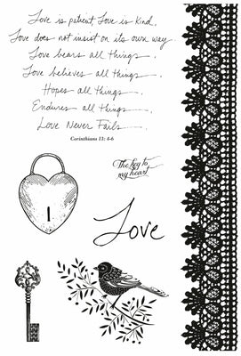 Kaisercraft Clear Stamps - Key To My Heart CS145 from micmoc.com at Mic Moc
