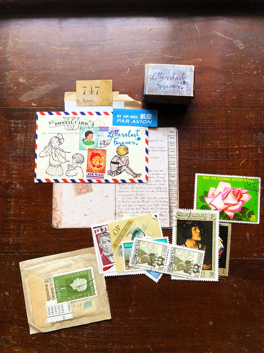 'Letters Last Forever' (Journal Series) Wood Rubber Stamp by Mic Moc from micmoc.com