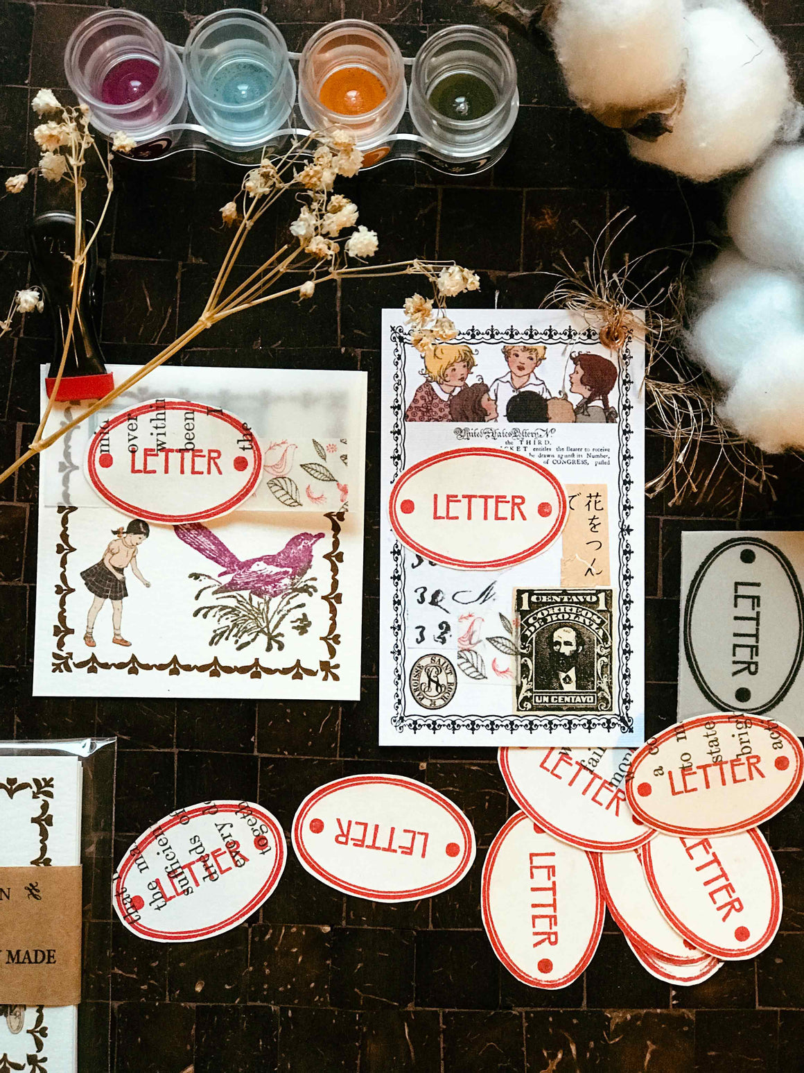 PRE-ORDER ’LETTER' Rubber Stamp by Mic Moc from micmoc.com