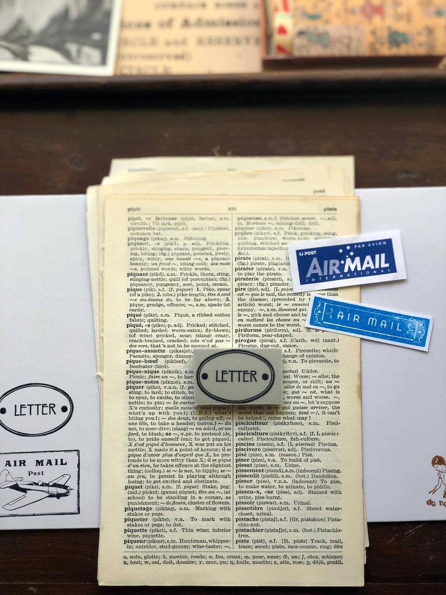 PRE-ORDER ’LETTER' Rubber Stamp by Mic Moc from micmoc.com