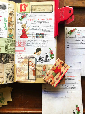 'Vintage Tricycles' Vintage Receipt Note Pad by Mic Moc (ヴィンテージ三輪車ヴィンテージレシートパッド)