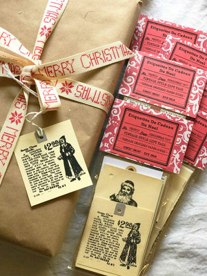 Vintage inspired Christmas Gift Tags - Christmas (6 pc) from micmoc.com at Mic Moc Curated Emporium