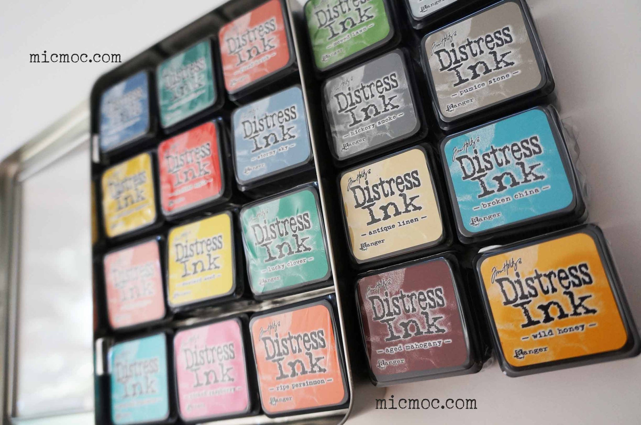 Tim Holtz Distress Ink Pad Mini Storage Tin by micmoc.com at Mic Moc