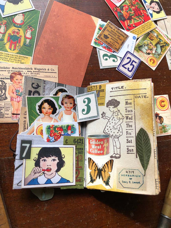 Mini Junk Mini Junk Journal Paper Kit: ' My Little Book' (ミニブックの装飾) - from micmoc ...