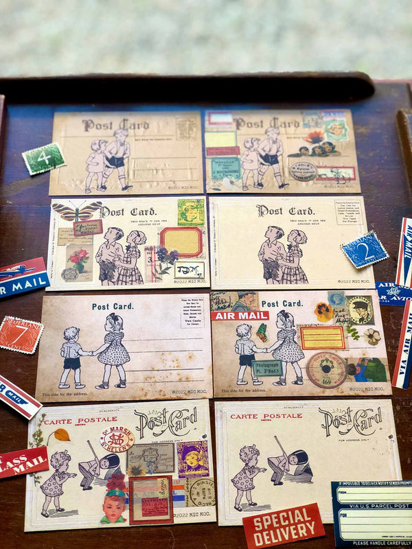 Mini Postcard/Journal Card Set - JC011 'Petite Carte Postale Deux' (ミニ ...