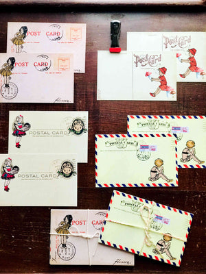 Mini Postcard/Journal Card Set  - JC007 'Petite Carte Postale' (可愛い小さいはがき) from micmoc.com at Mic Moc 