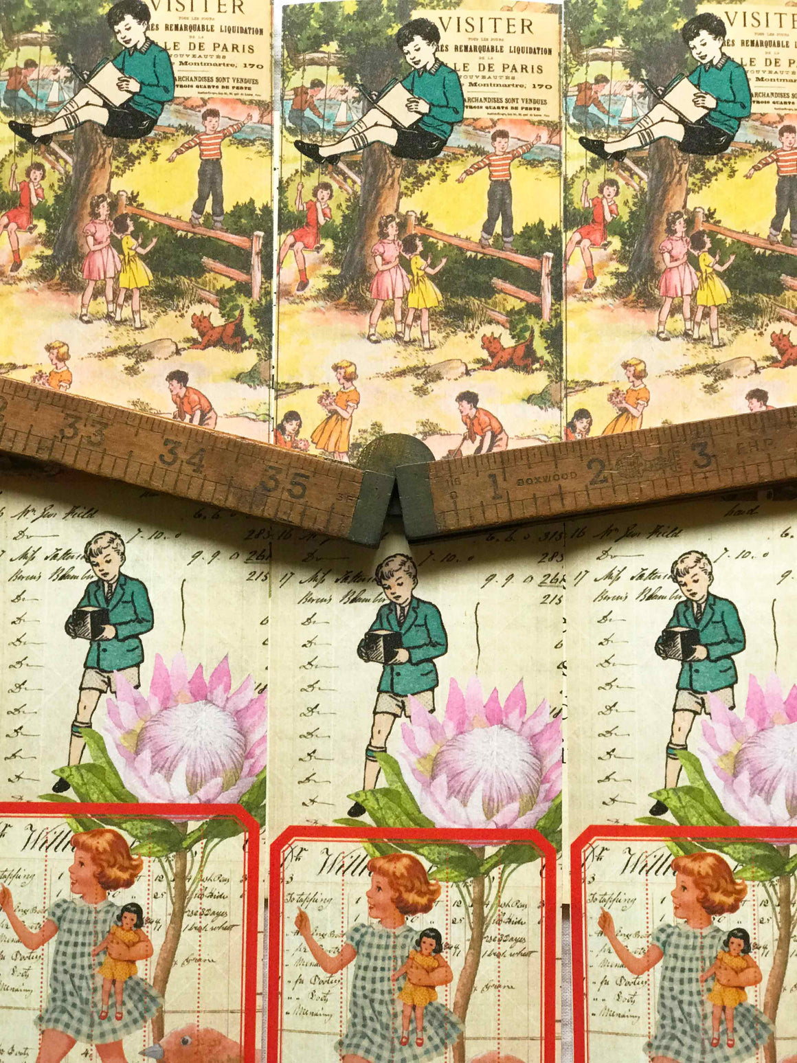 Gummed Collage Sheets - GCS 004 'My Play Book' from Mic Moc at micmoc.com